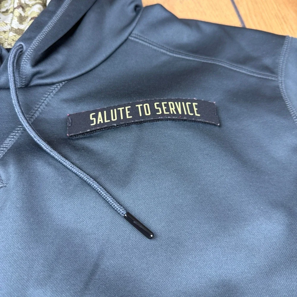 Nike Pittsburgh Steelers Salute to Service Hoodie Mens Large Gray Therma-Fit NFL
